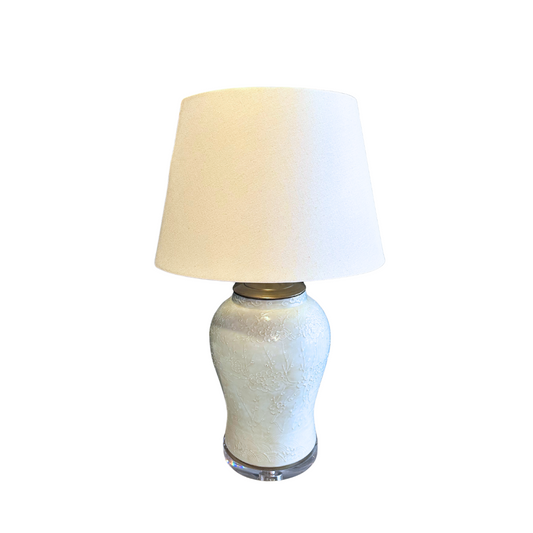 White Temple Jar Lamp