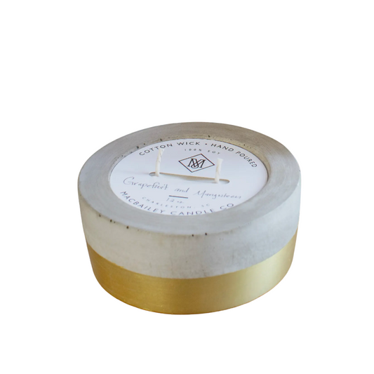 Gold-Dipped 12oz Green Tea and Lemongrass Jar Candle