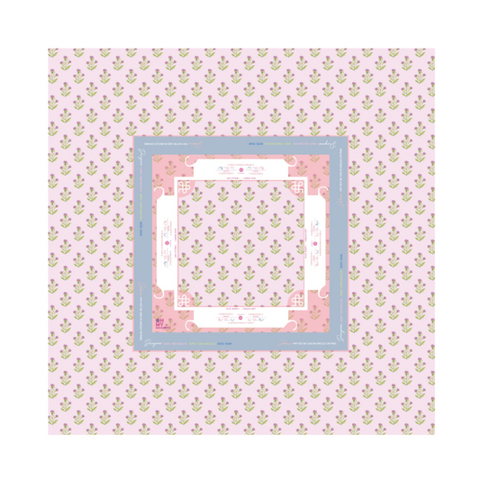 Purple Thistle Instructional Mahjong Tablecloth