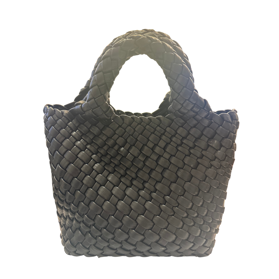 Small Woven Purse {Black}