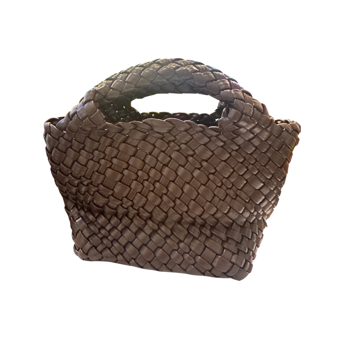 Small Woven Purse {Deep Brown}