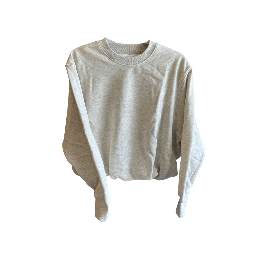 Bubble Hem Sweatshirt {Heather Oat}