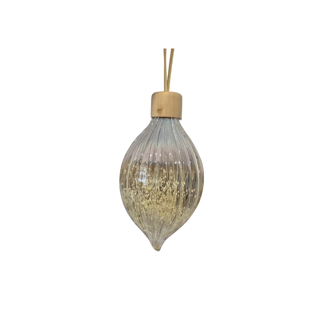 Baby's Breath Fluted Drop Ornament