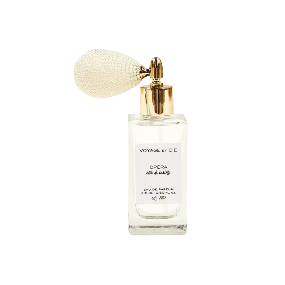 Perfume Spray with Ivory Pouf {Santal Epicer}