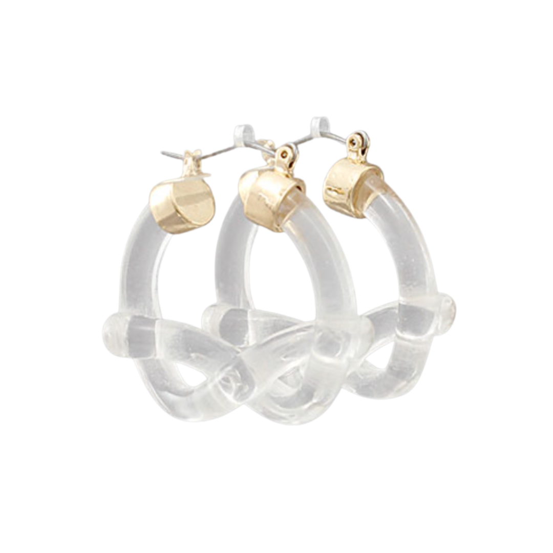 Pretzel Hoop Earrings