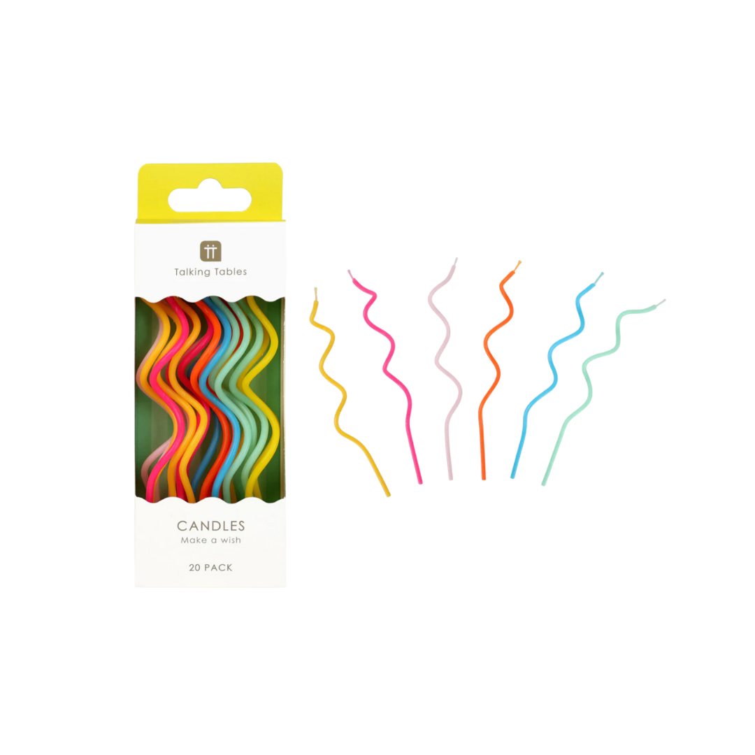 Twisted Rainbow Birthday Candles