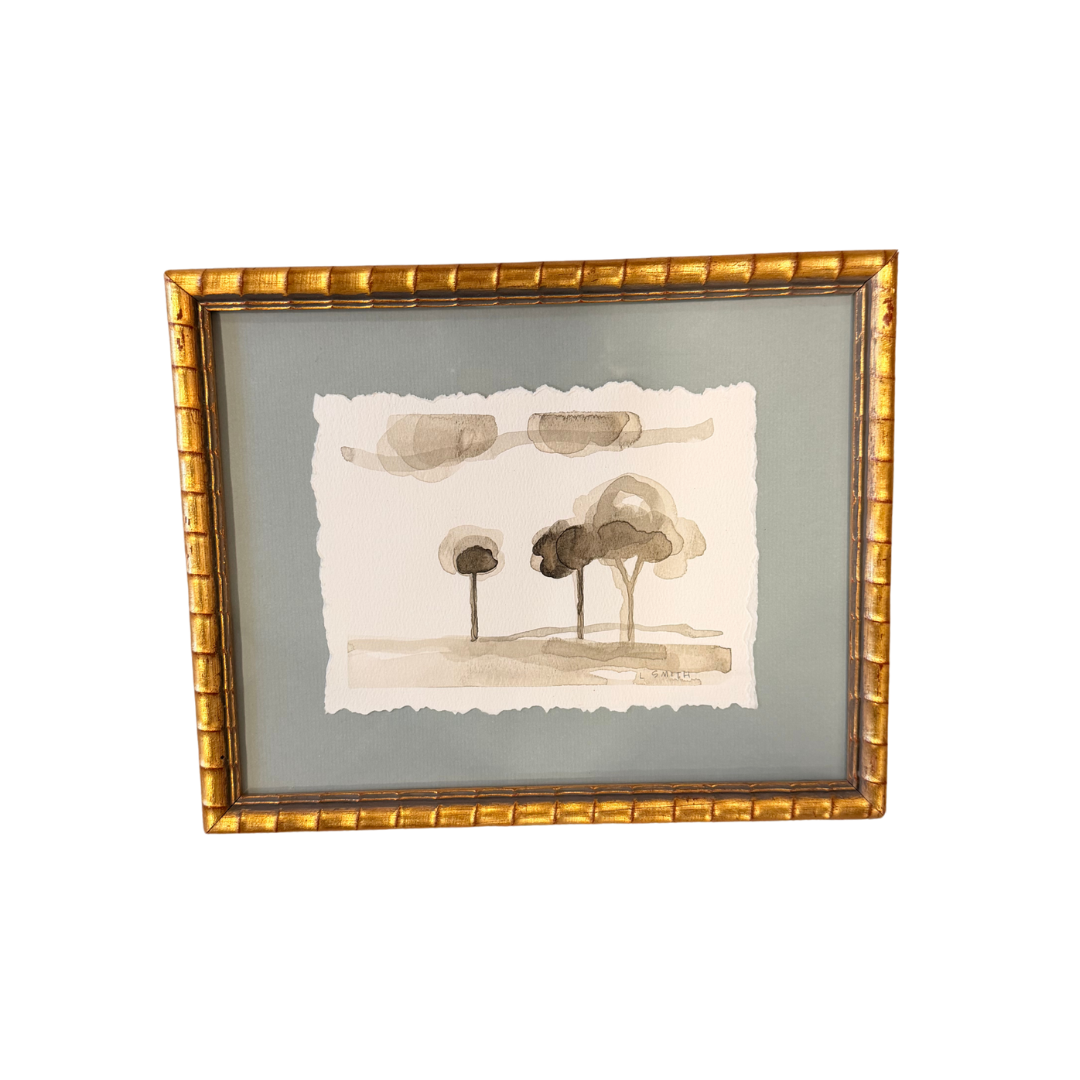 Ink and Foliage in Sepia II