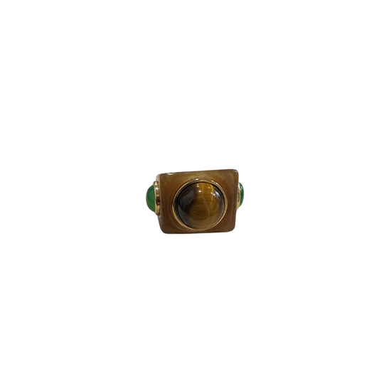 Lucas Jack Ring {Granite, Tiger eye + Quartz}
