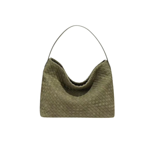 Deep Woven Tote {Olive}