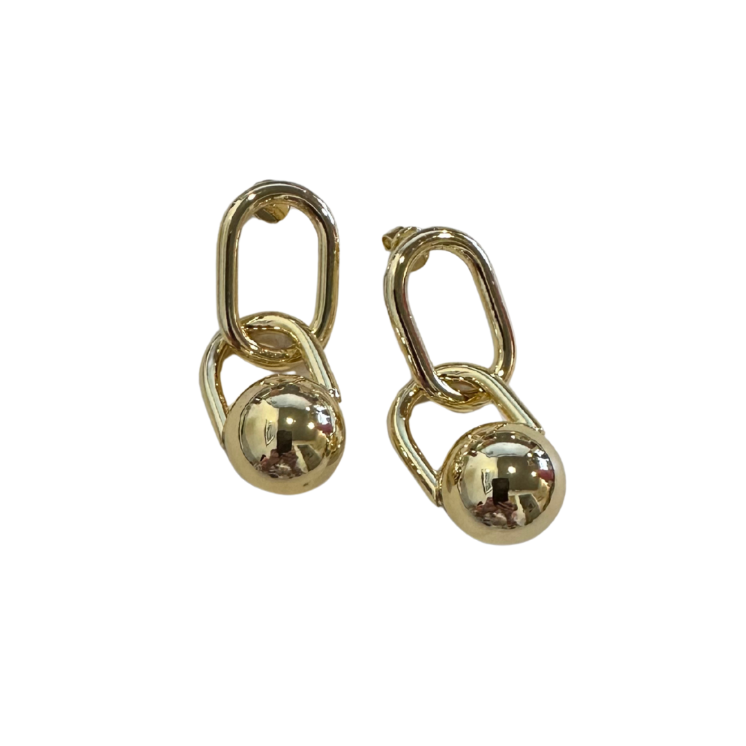 Sphere Drop Statement Earrings
