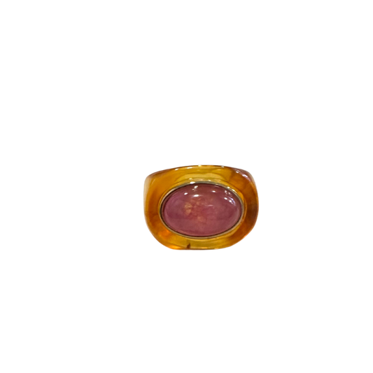 Lucas Jack Fuchsia + Amazonite Ring