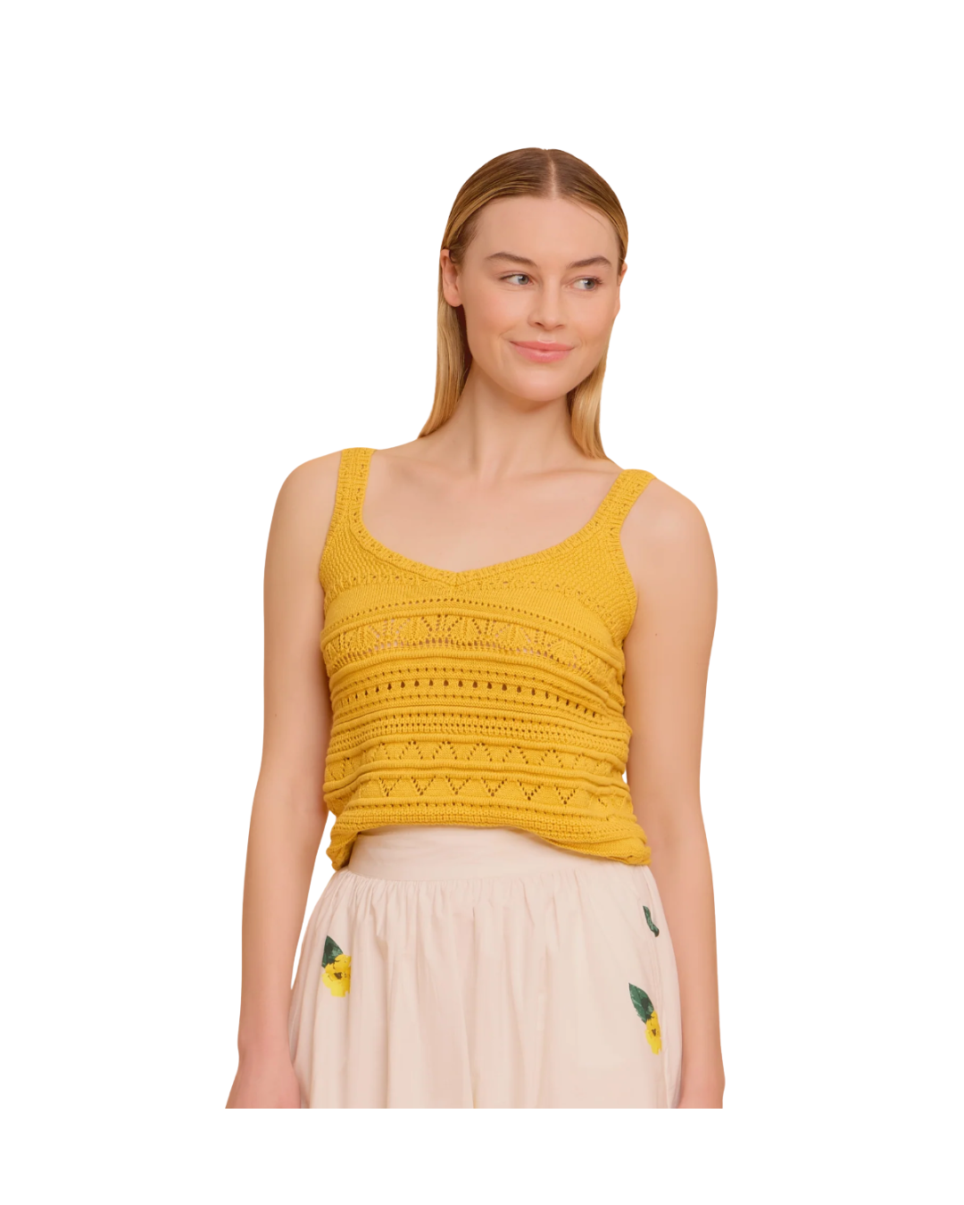 Iris Crochet Top in Marigold