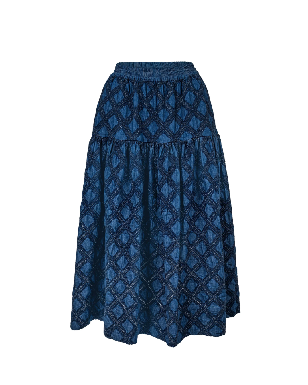 Denim Eyelet Colette Skirt