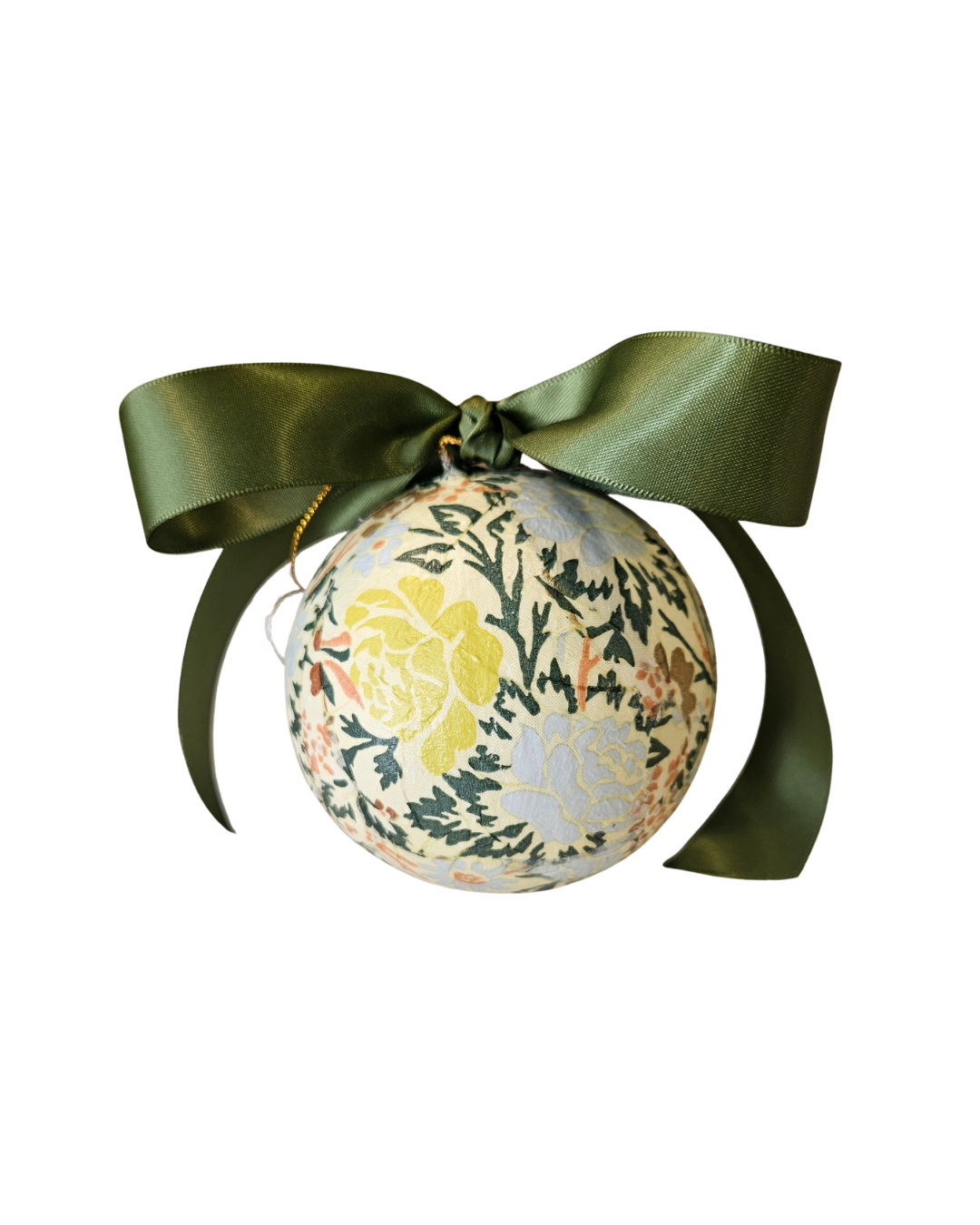 Paper Mache Ornament {Spring Floral}