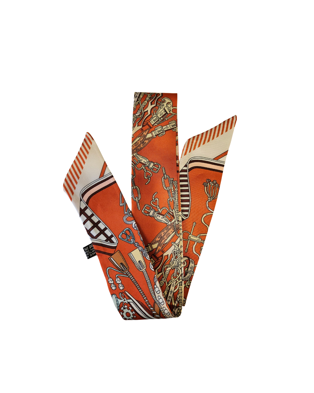 Orange and White Twilly