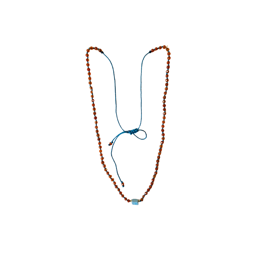 Red Onyx Kina Necklace