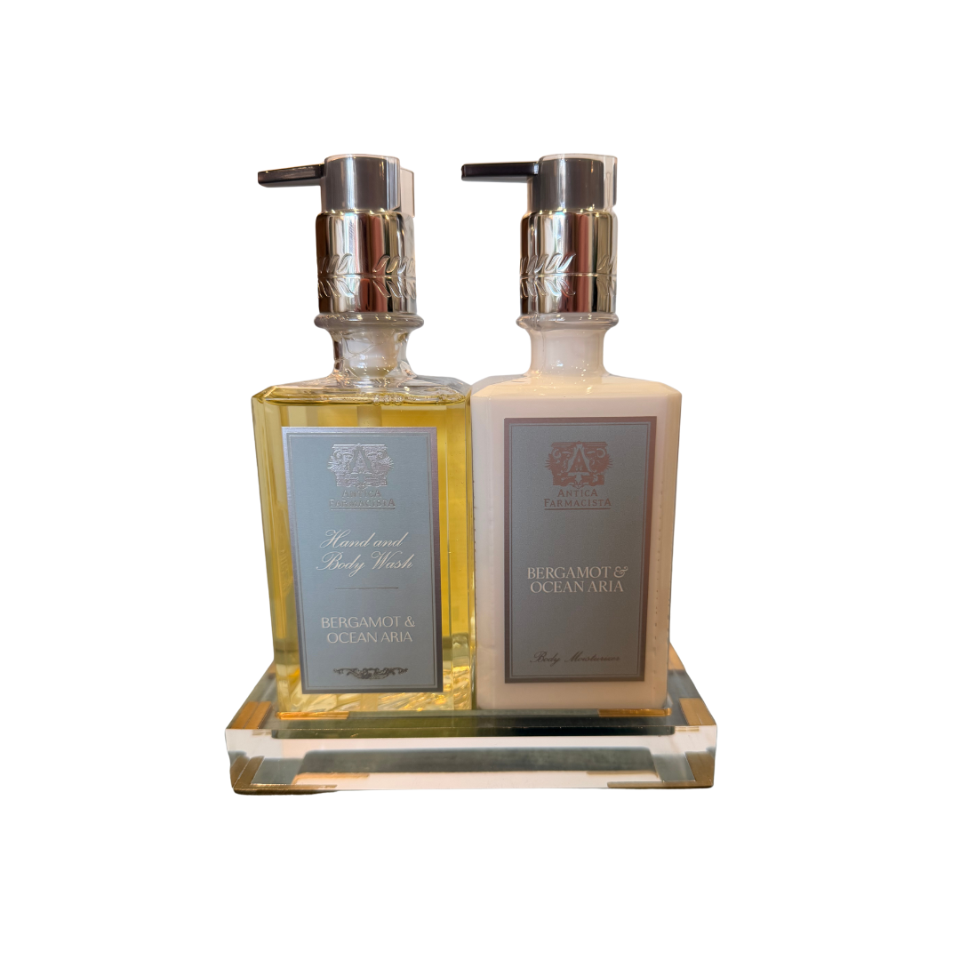 Acrylic Tray Bath & Body Set