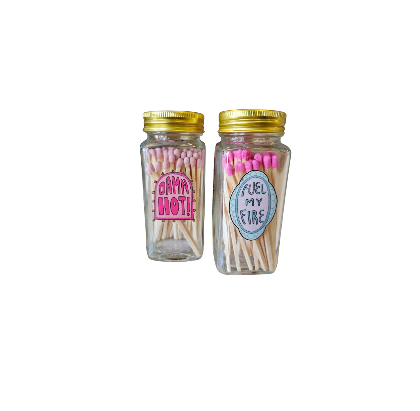 Glass Jar Matchstick Holder