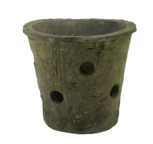 Terra Cotta Orchid Pot Moss Gray