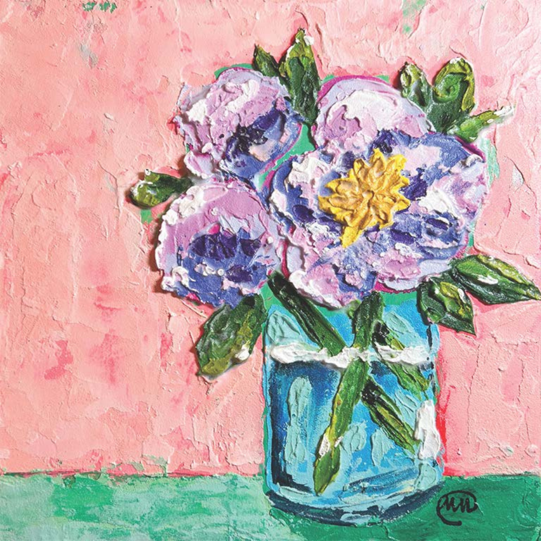 "Purple Peonies"