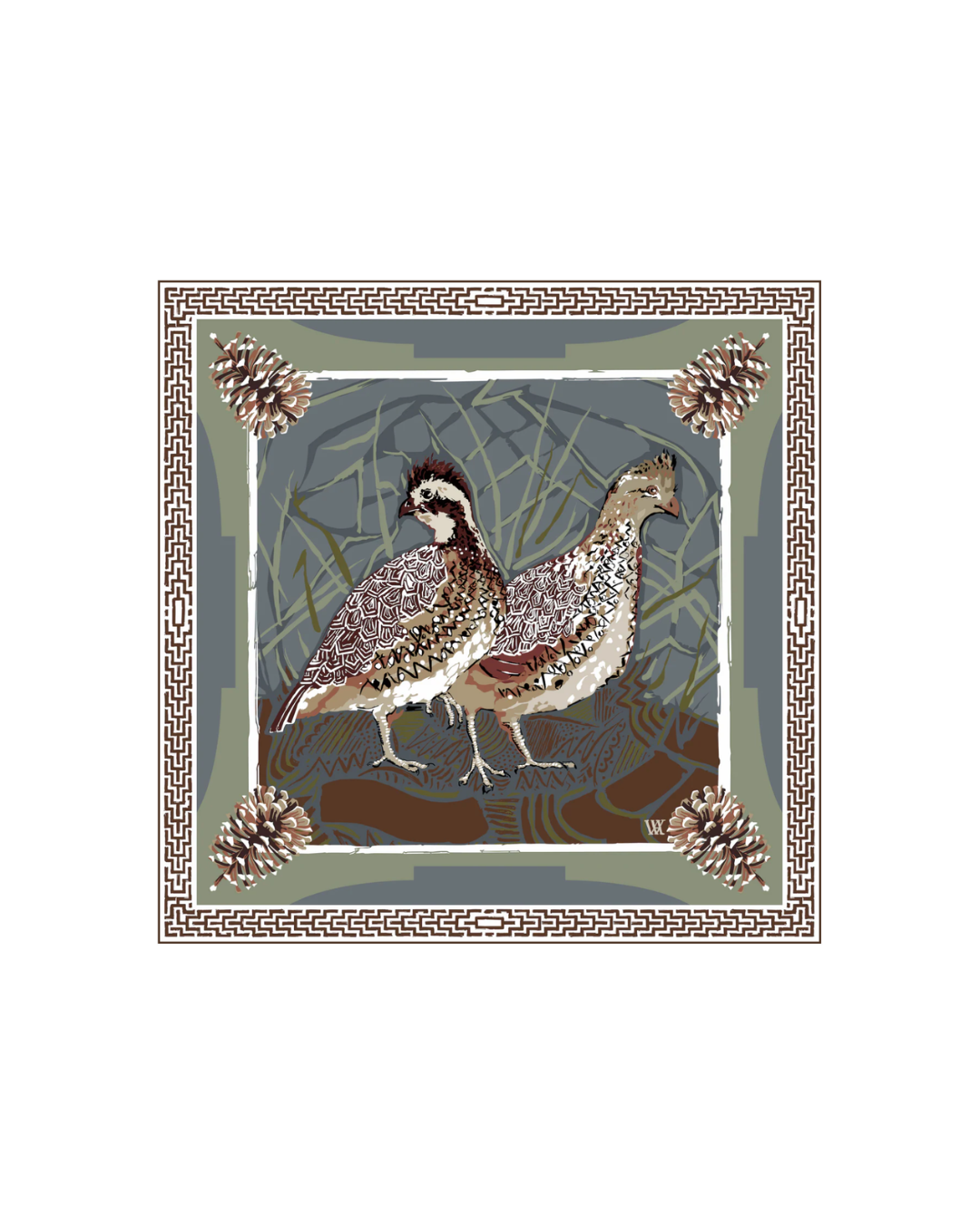 Small Double Sided Silk Scarves