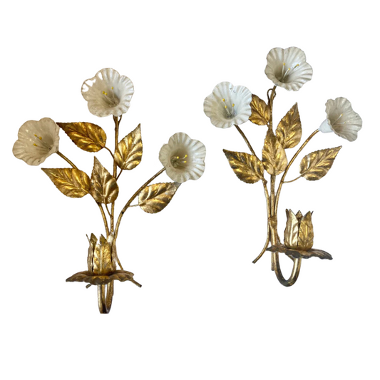 Antique Flower Wall Sconces