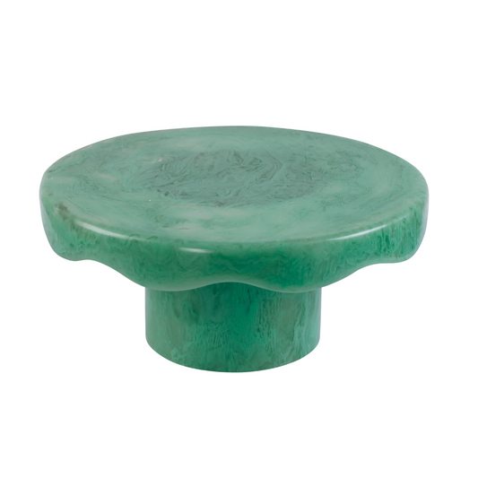 Scallop Resin Cake Stand {Green}