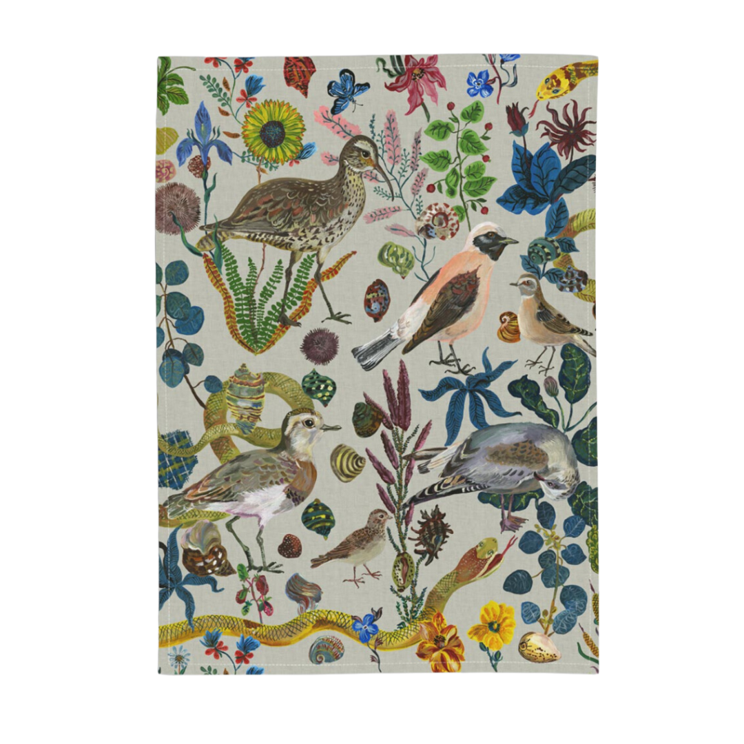 Birds in the Dunes Tea Towel