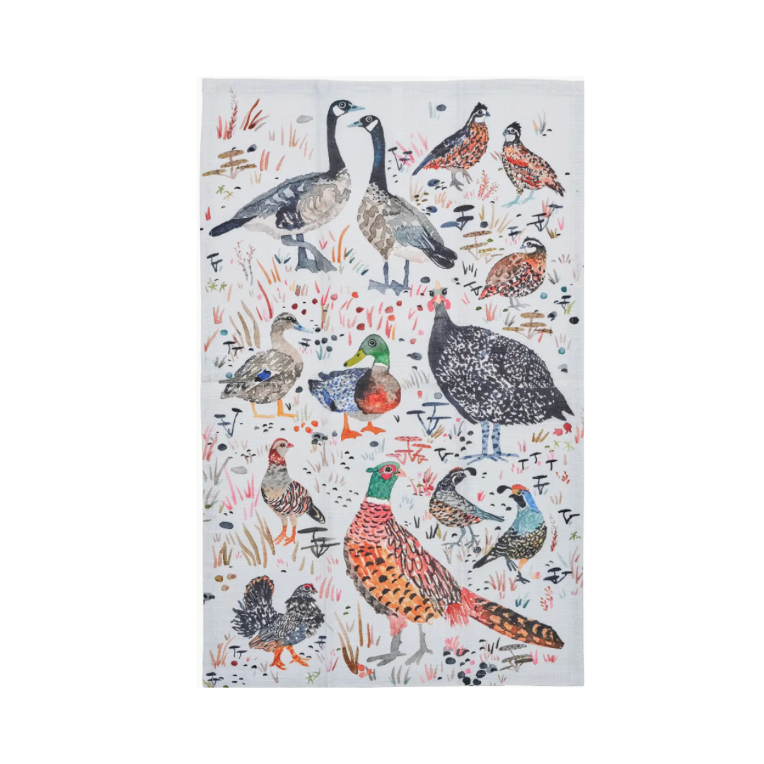 Holiday Tea Towel {Bird Season}