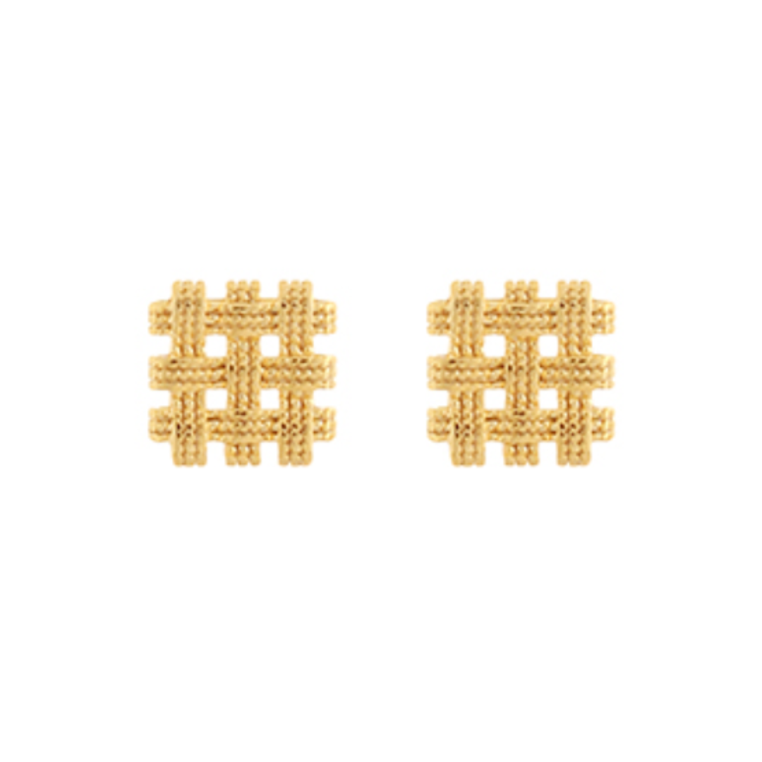 Woven Square Earrings