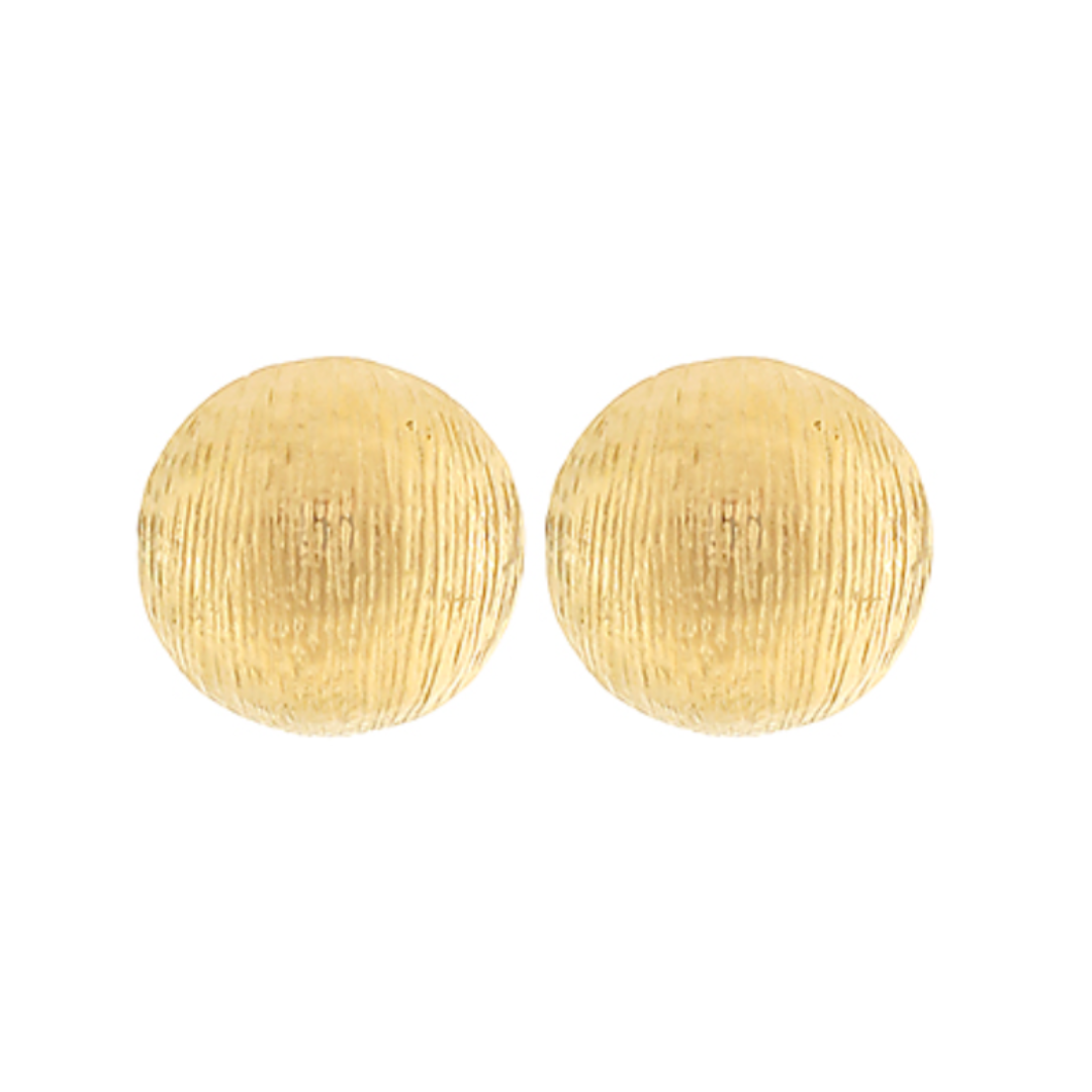 Gold Dome Earrings