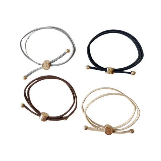 Skinny Hair Tie Set {Dark Neutral}