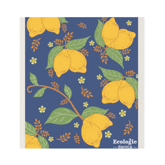 Provencal Lemons Swedish Dishcloth