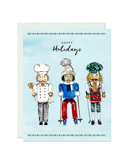 Nutcrackers "Happy Holidays" Card