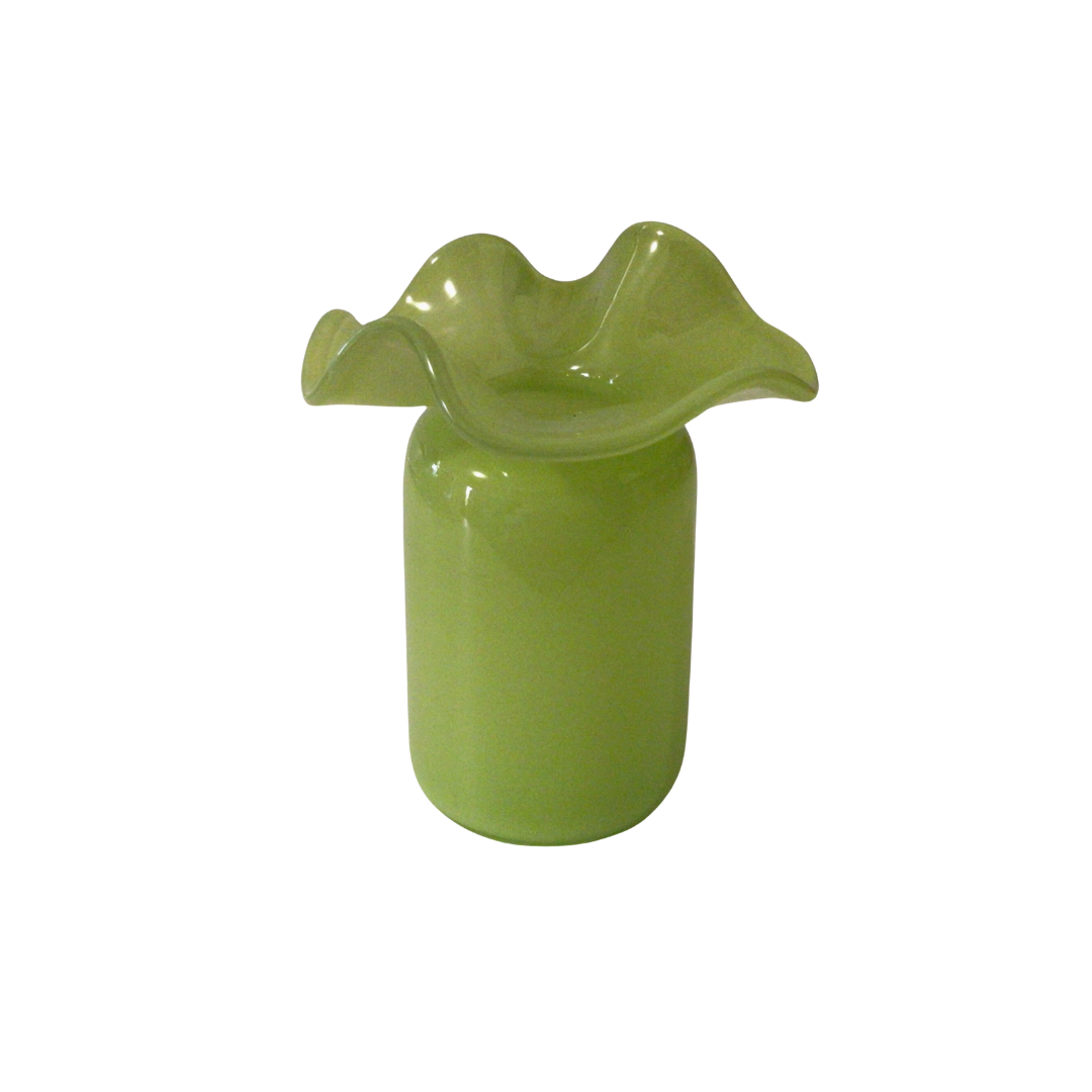 Ruffle Bud Vase {Apple Green}