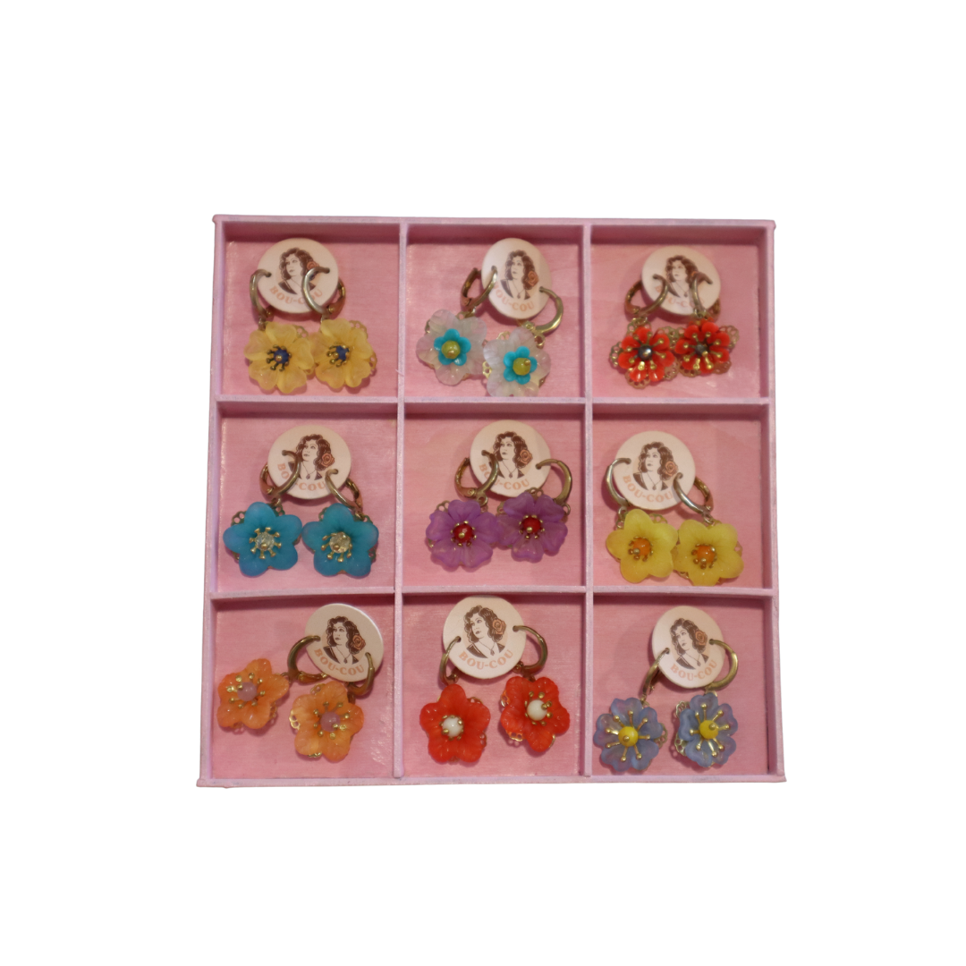 Mini Flower Dangle Earrings