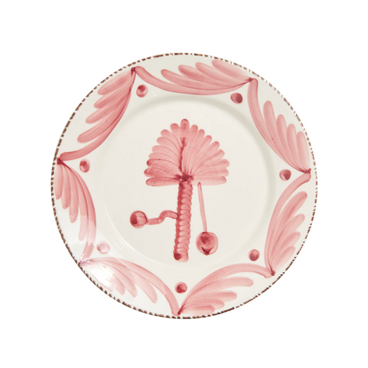 Casa Nuno Dinner Plate {Pink Palm}