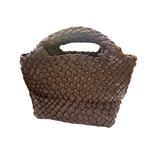Small Woven Purse {Deep Brown}