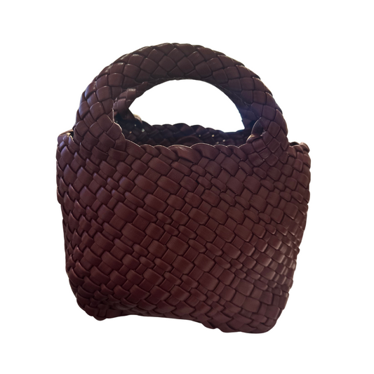 Small Woven Purse {Plum}
