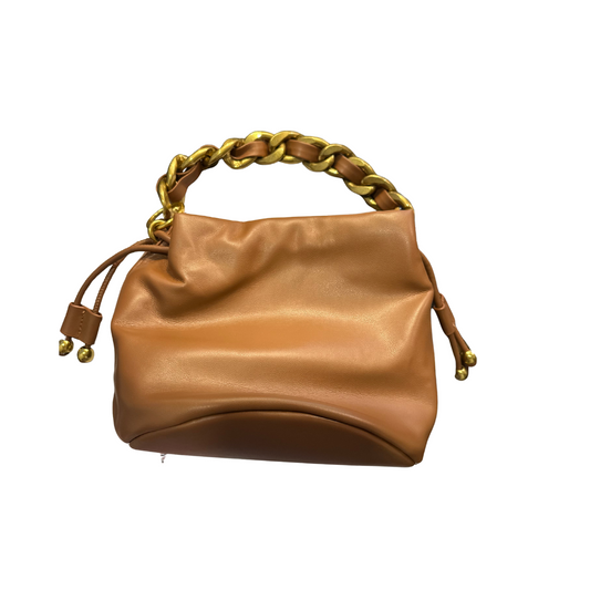 Bucket Bag with Chain Handle {Camel}