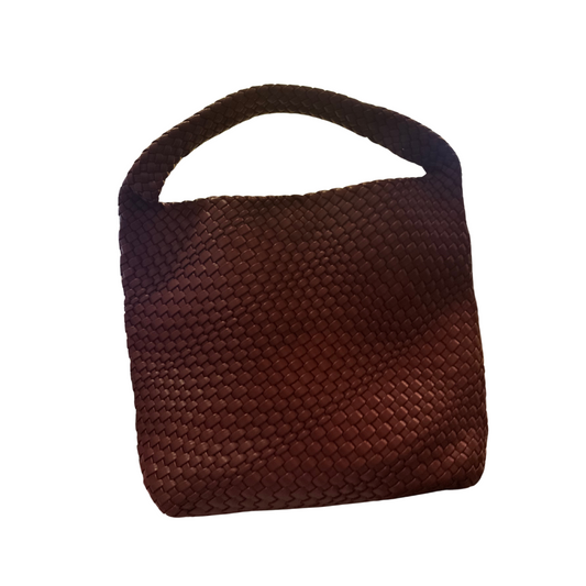 Woven Tote Bag {Plum}