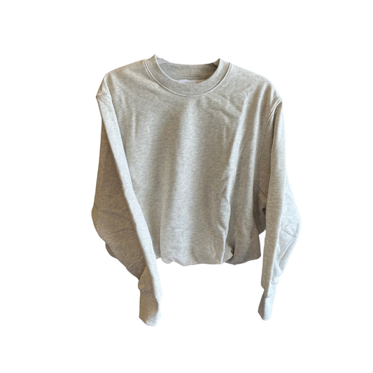 Bubble Hem Sweatshirt {Heather Oat}