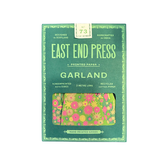 Screen Printed Paper Garland {Mid Century Tree}