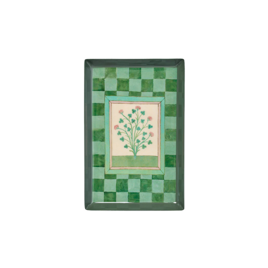 Book of Herbs Enamel Tray