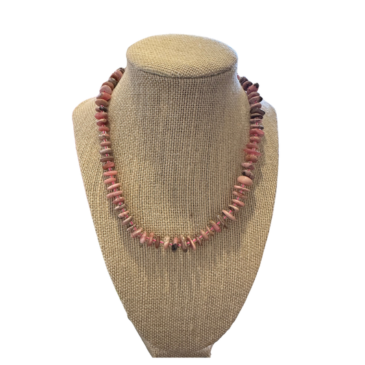 Pink Gemstone Adjustable Necklace