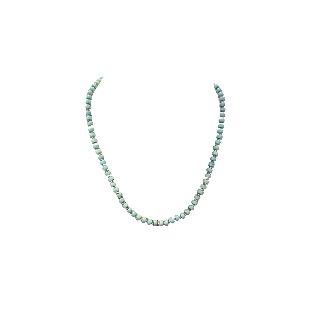 Turquoise Beaded Adjustable Necklace