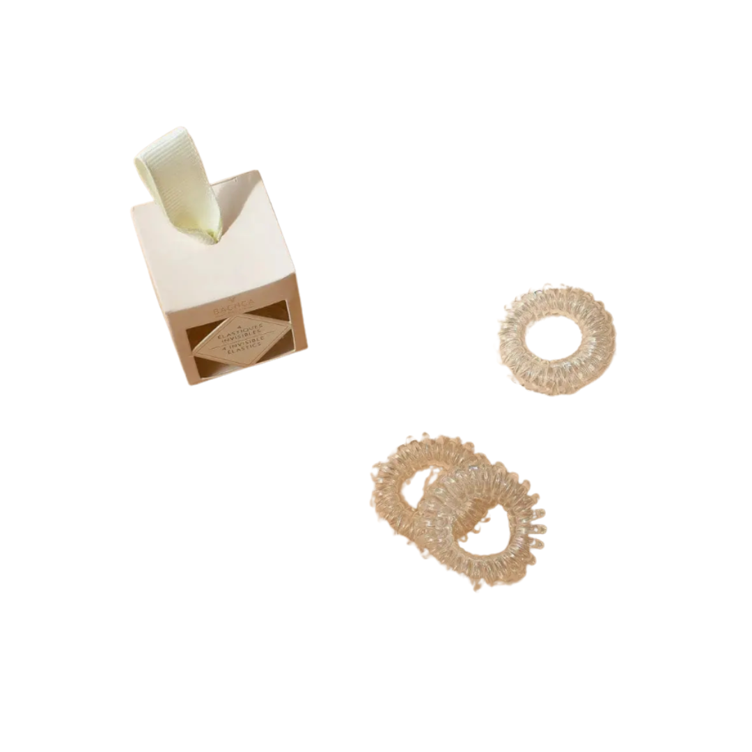 Clear French Hair Ties