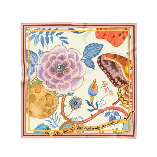 Garrulous Flowers Art Scarf