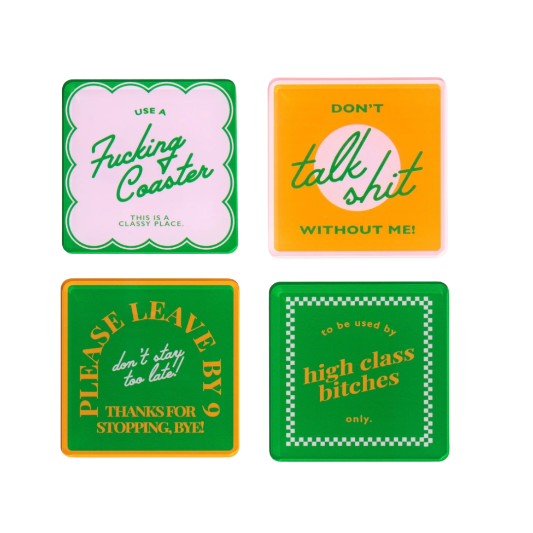 Snarky Orange Coasters {Set of 4}