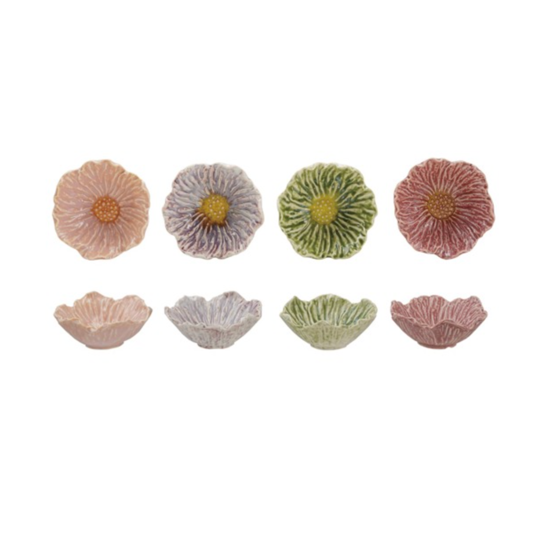 Stoneware Flower Bowl